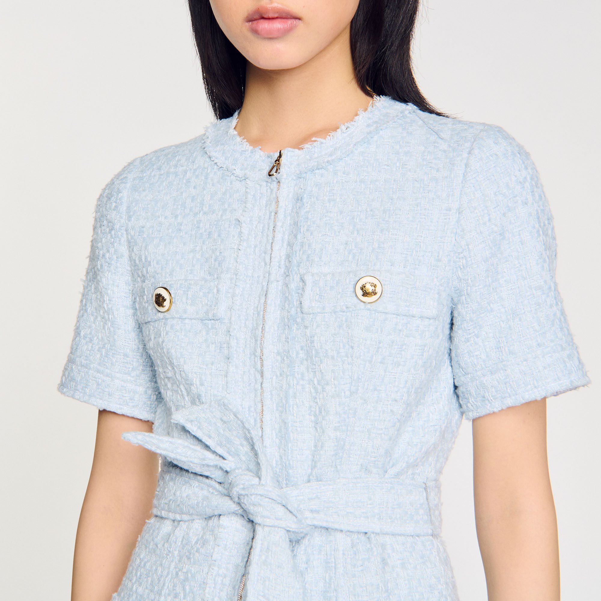 Kurzes Tweedkleid