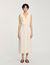 Langes Plisseekleid