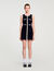 Kurzes Strickkleid aus Velours