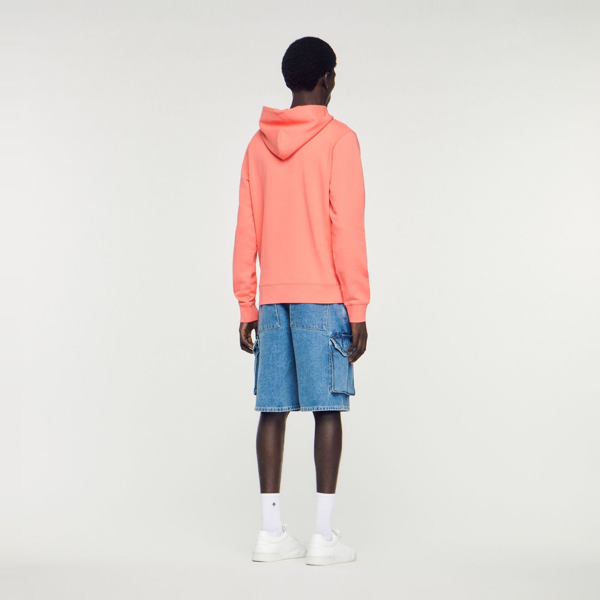 Kapuzensweatshirt mit Logo aus Gummi