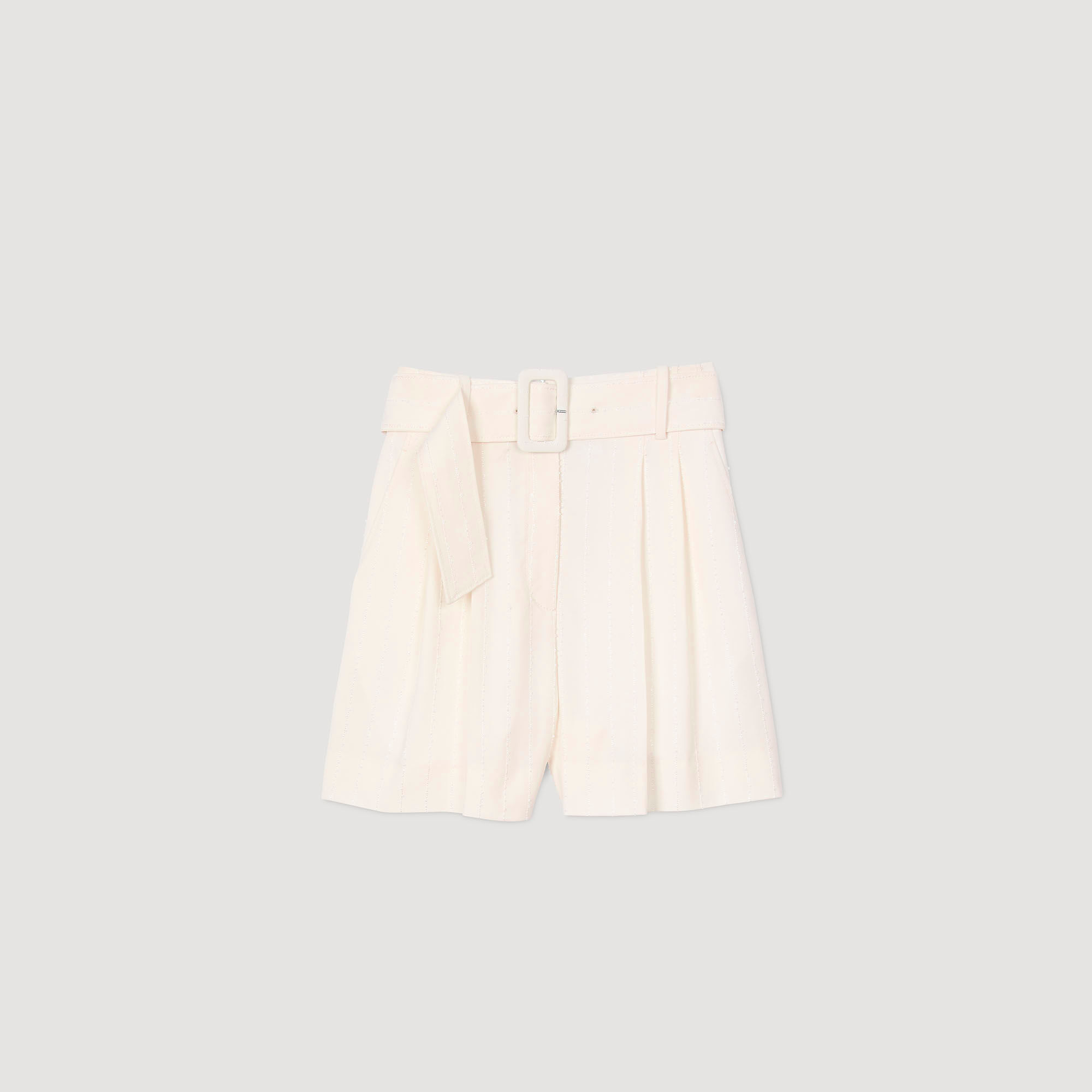 Pailletten-Shorts mit hohem Bund