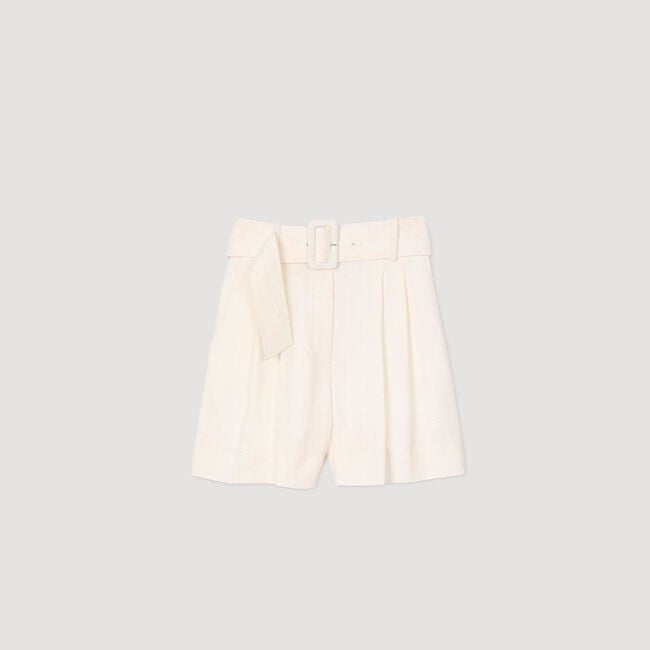 Pailletten-Shorts mit hohem Bund