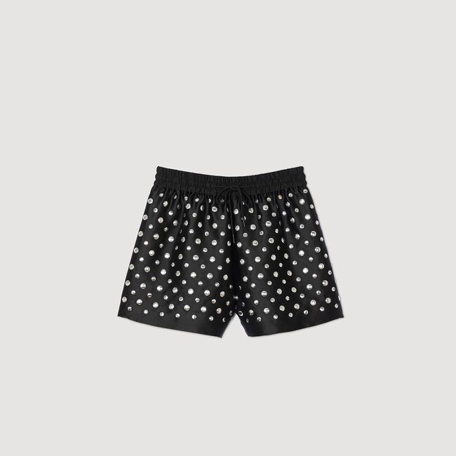 Shorts mit Plättchen-Verzierung