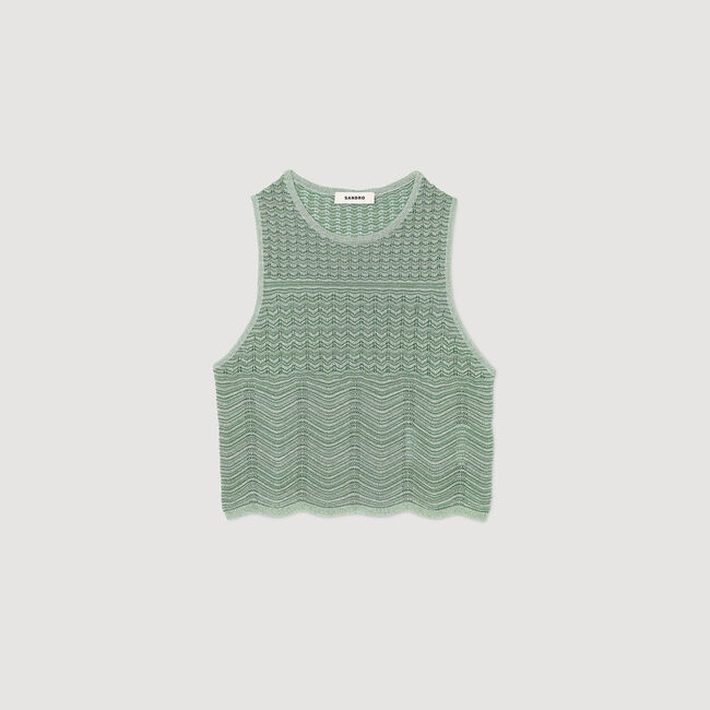 Top mit ausgefallenem Strickmuster
