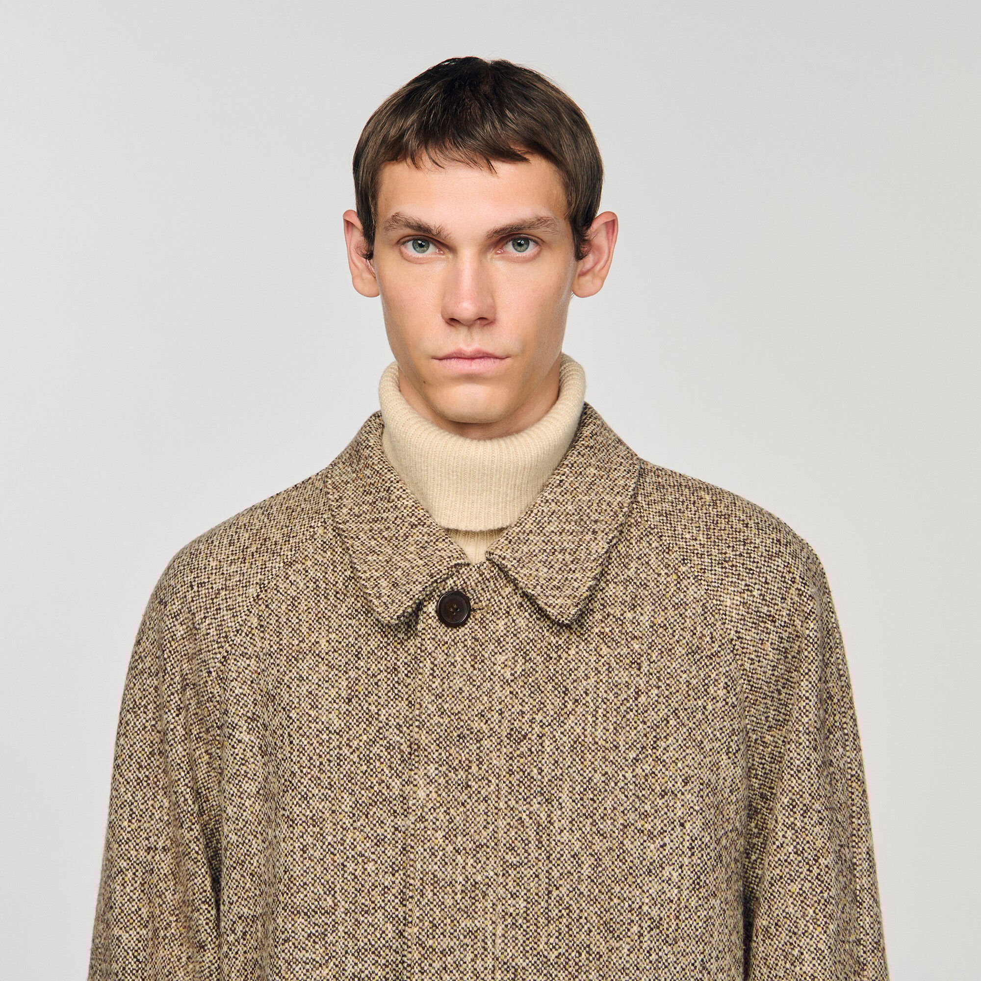 Oversize-Mantel aus Wolle