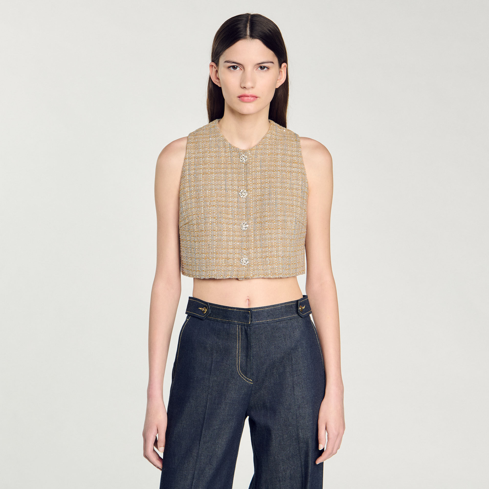 Top aus Tweed