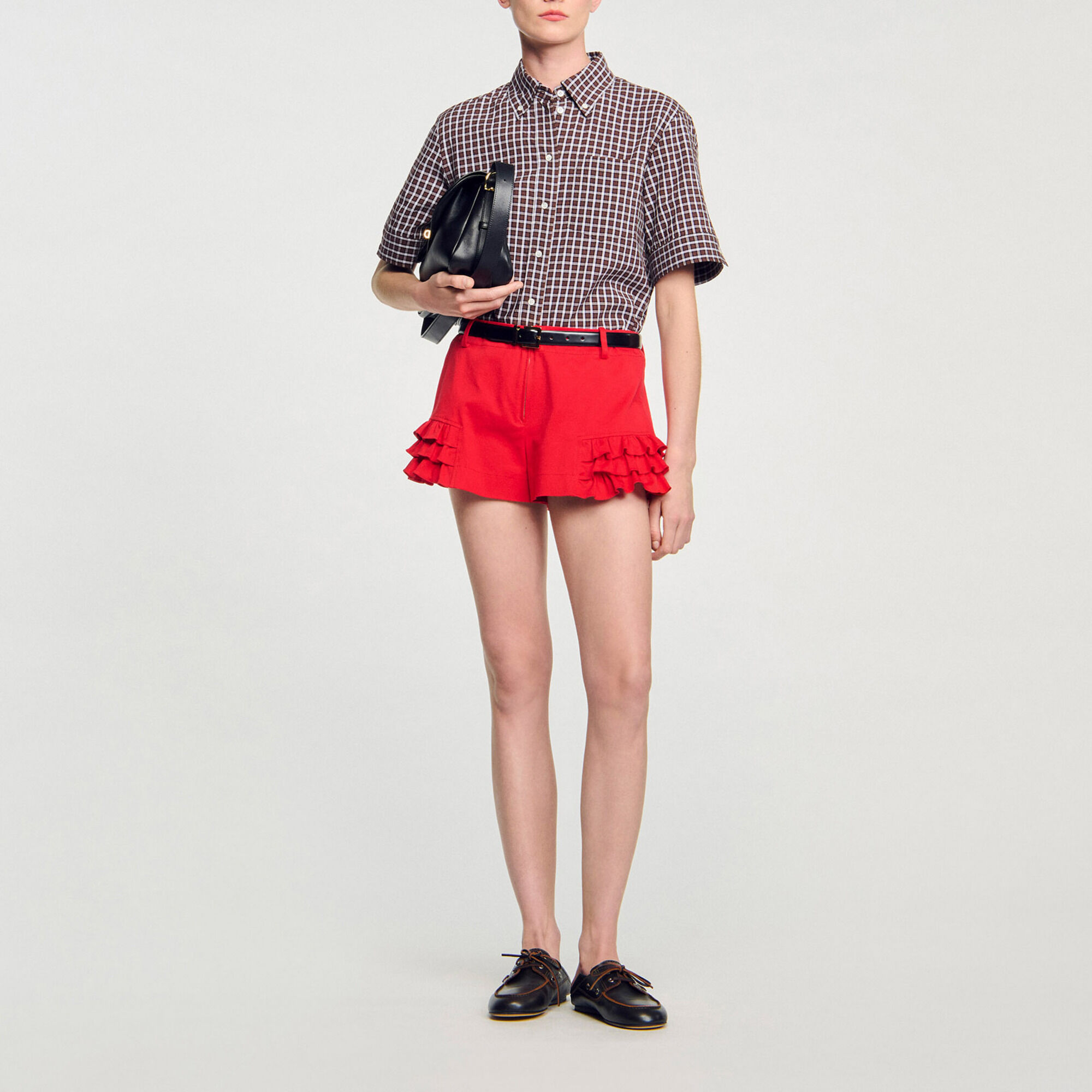 Shorts mit Volants - Damen | Sandro
