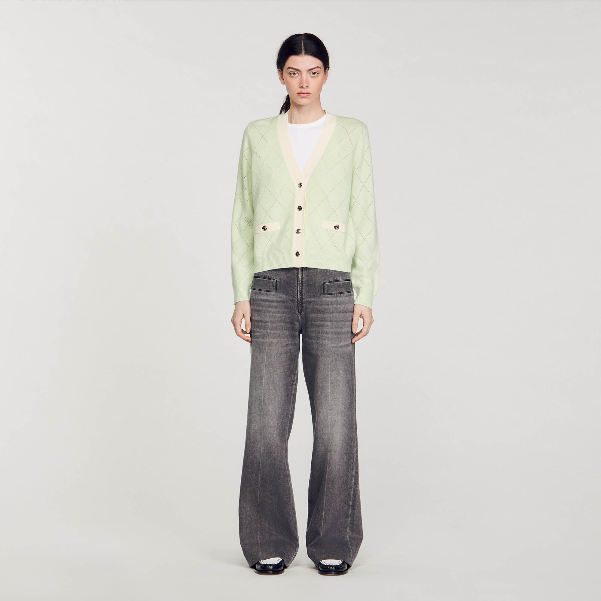 Zweifarbiger Cardigan