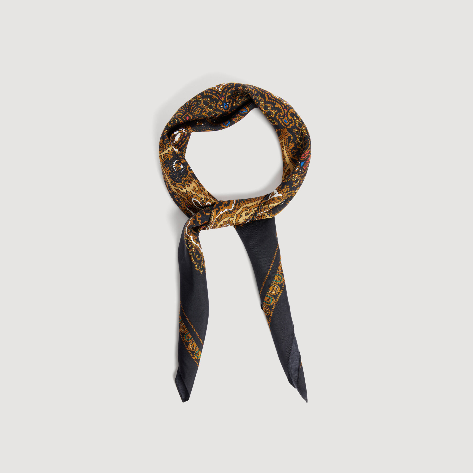 Seidenhalstuch mit Bandana-Muster