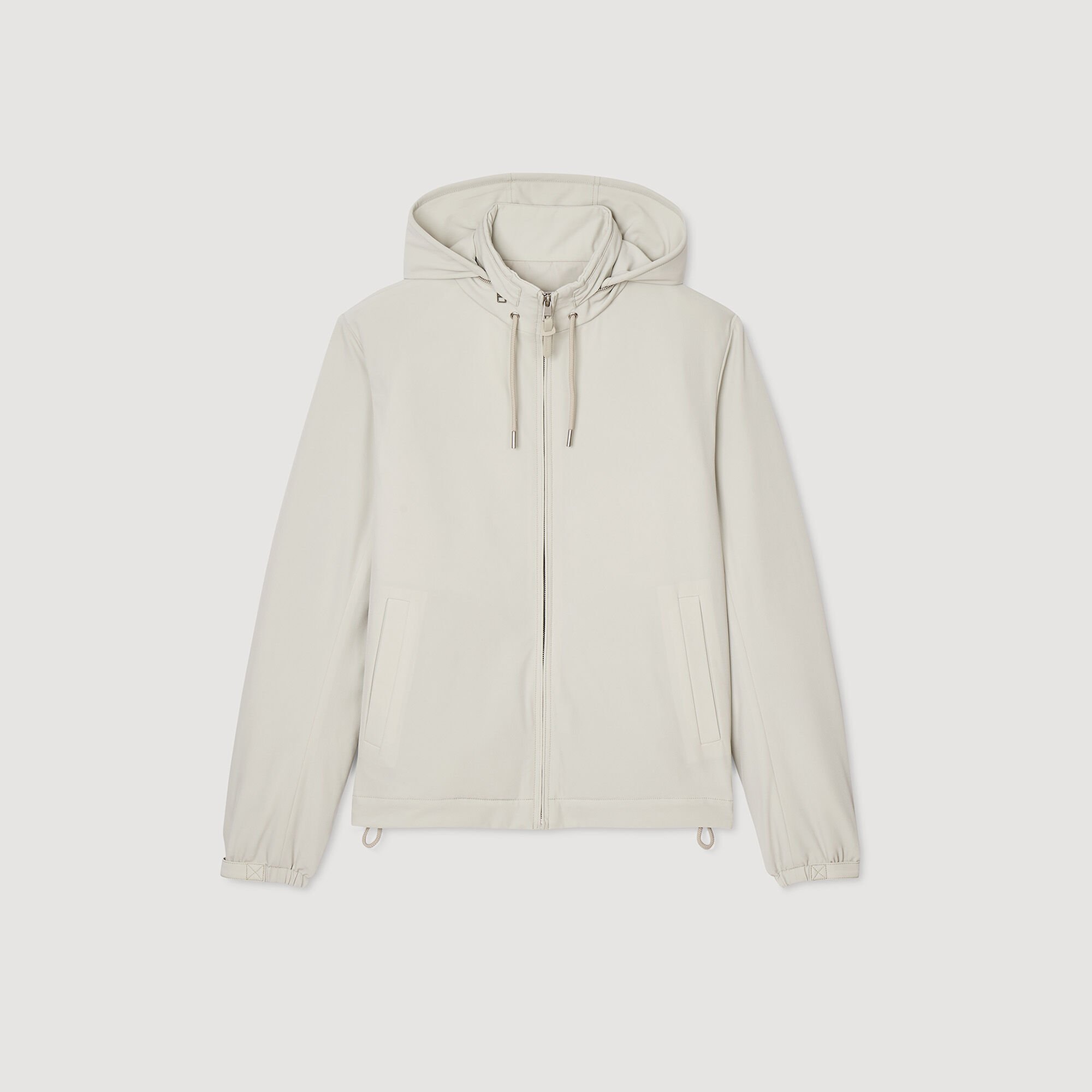 Reißverschluss-Blouson mit Kapuze