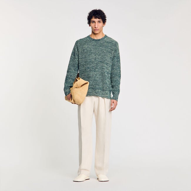 Pullover aus Chenille-Garn