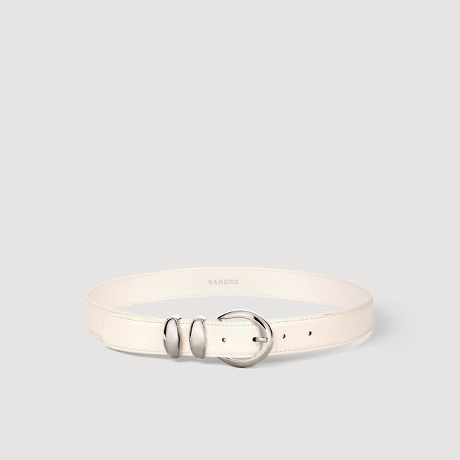 Lederg&uuml;rtel mit Metallschnalle