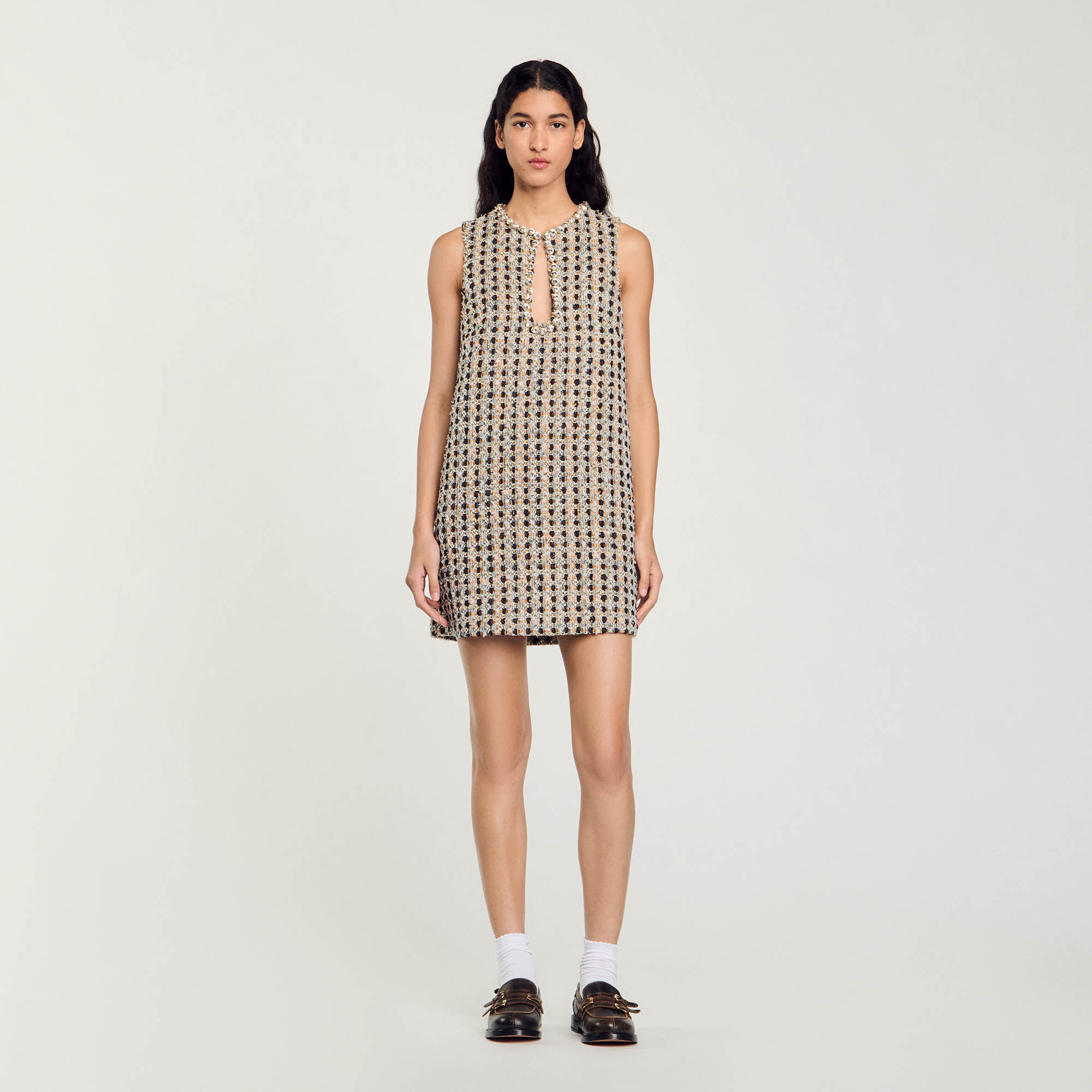 Kurzes Tweedkleid
