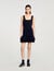 Kurzes Strickkleid mit Volant