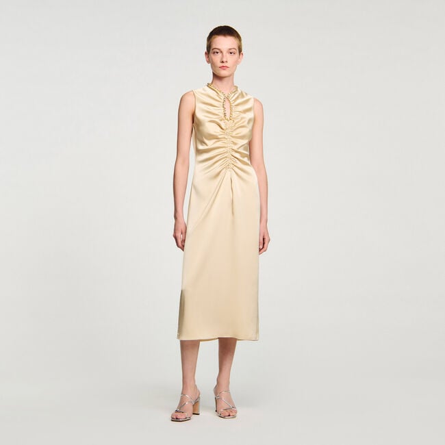 Midikleid mit Strassbesatz