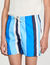 Badehose mit Streifenprint