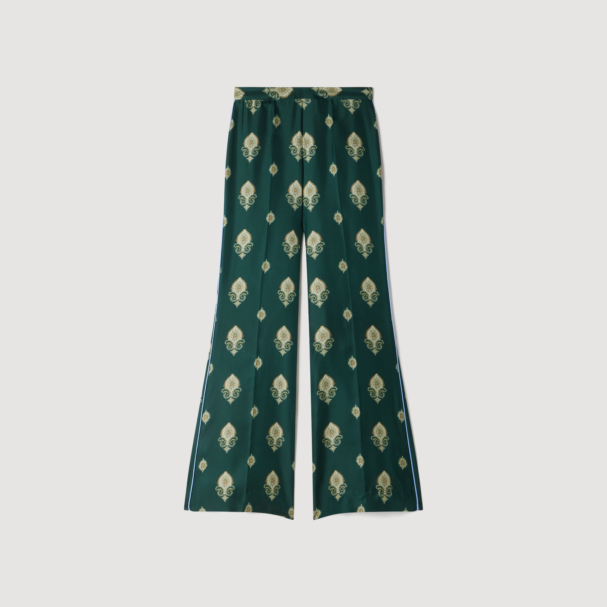 Flie&szlig;ende Hose mit Paisley-Print