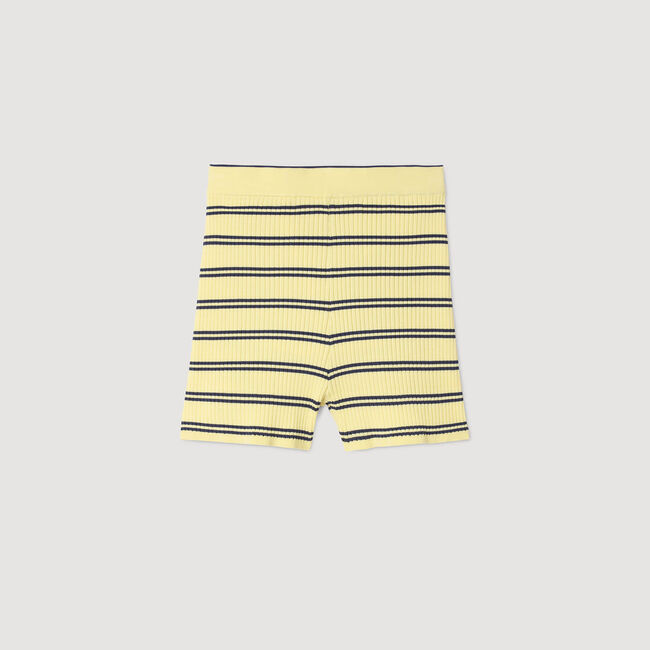 Gestreifte Strickshorts