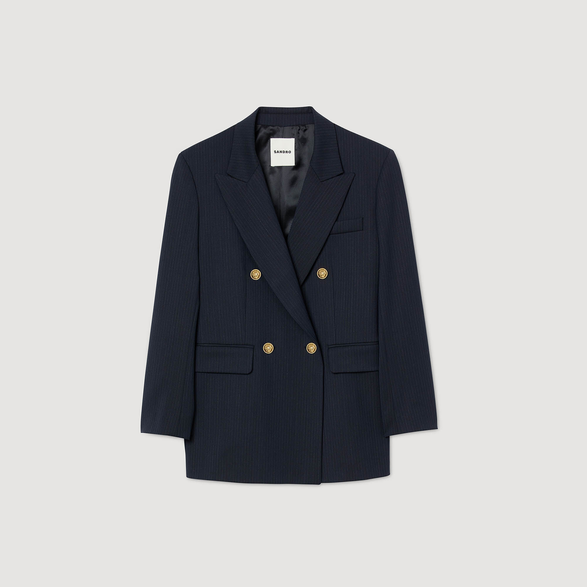 Blazer mit feinen Streifen