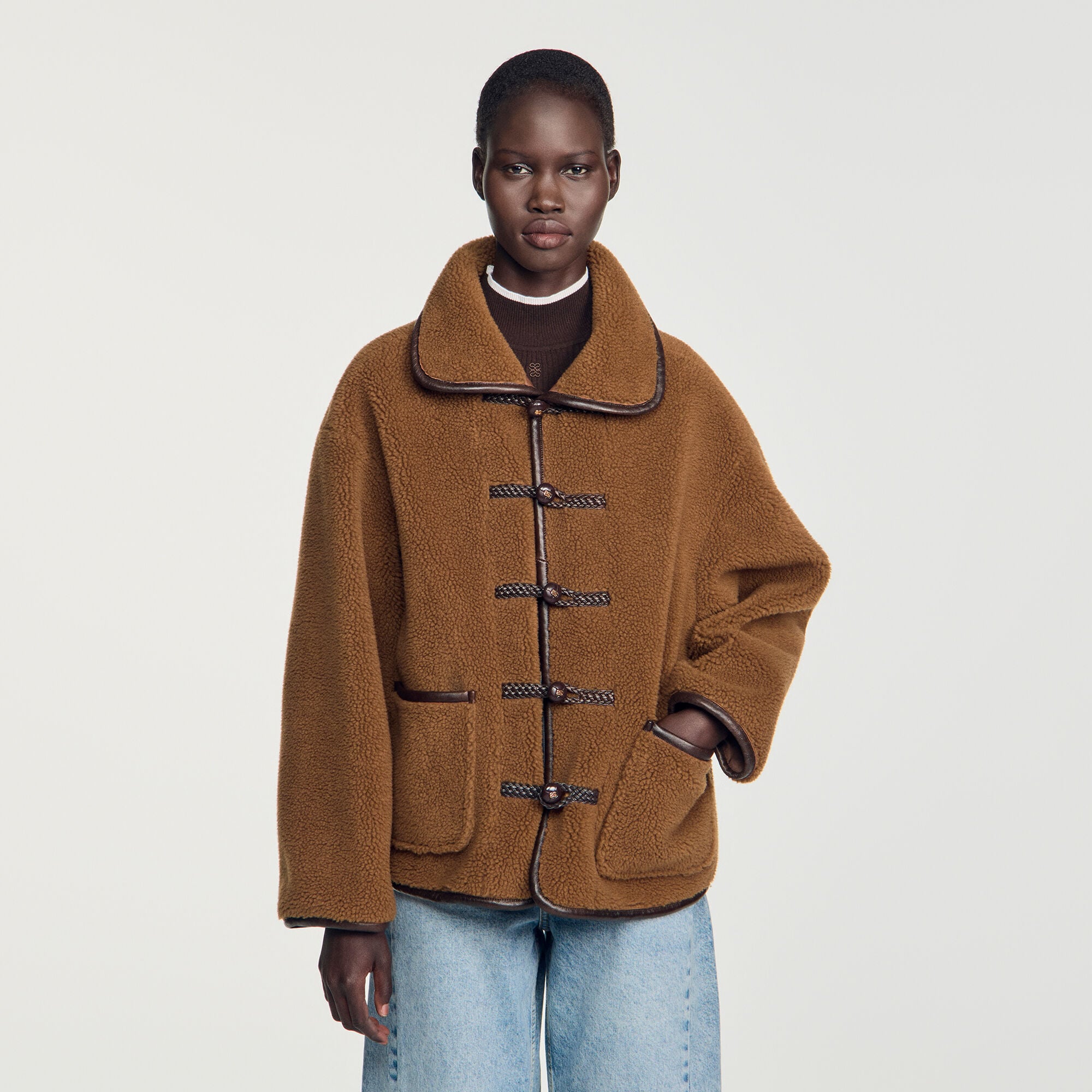 Kurzer Kunstfellmantel - Damen | Sandro