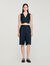 Gestreifte Bermudashorts mit Strass