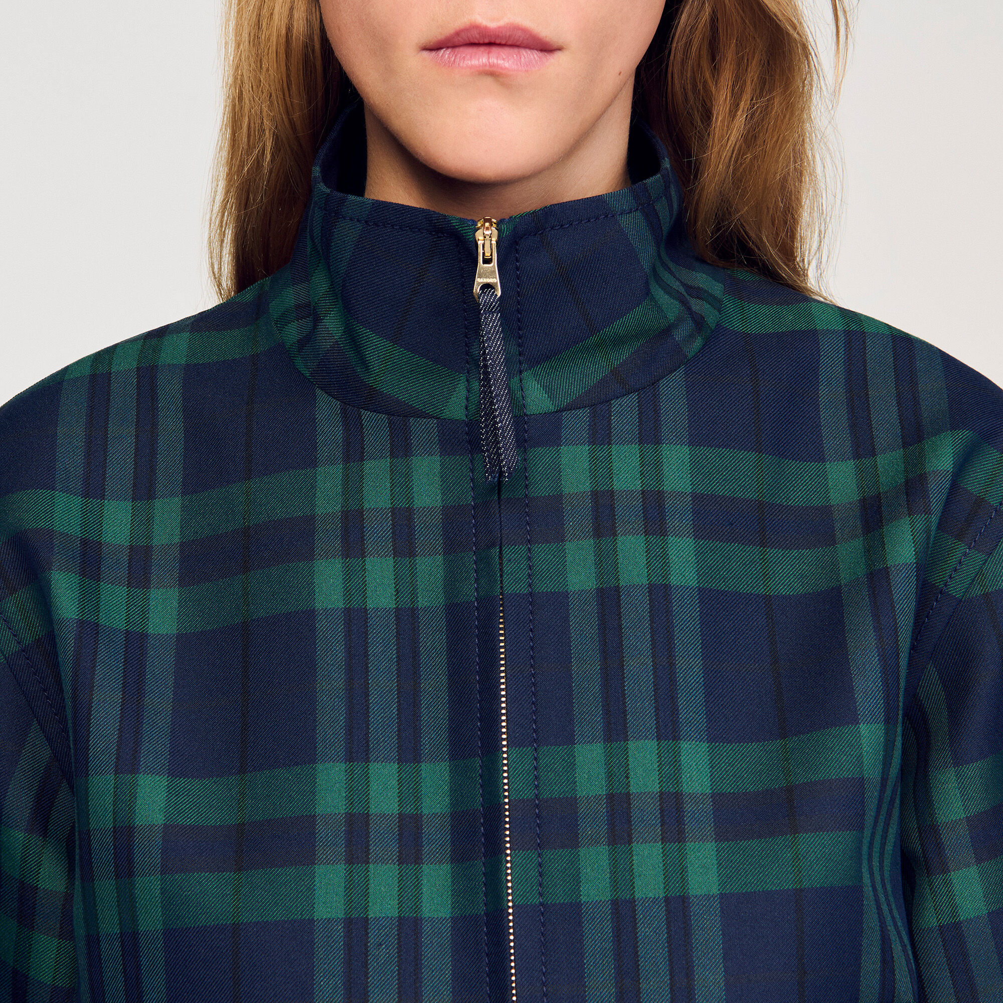 Karierte Jacke