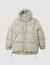3/4-Daunenjacke mit Kapuze