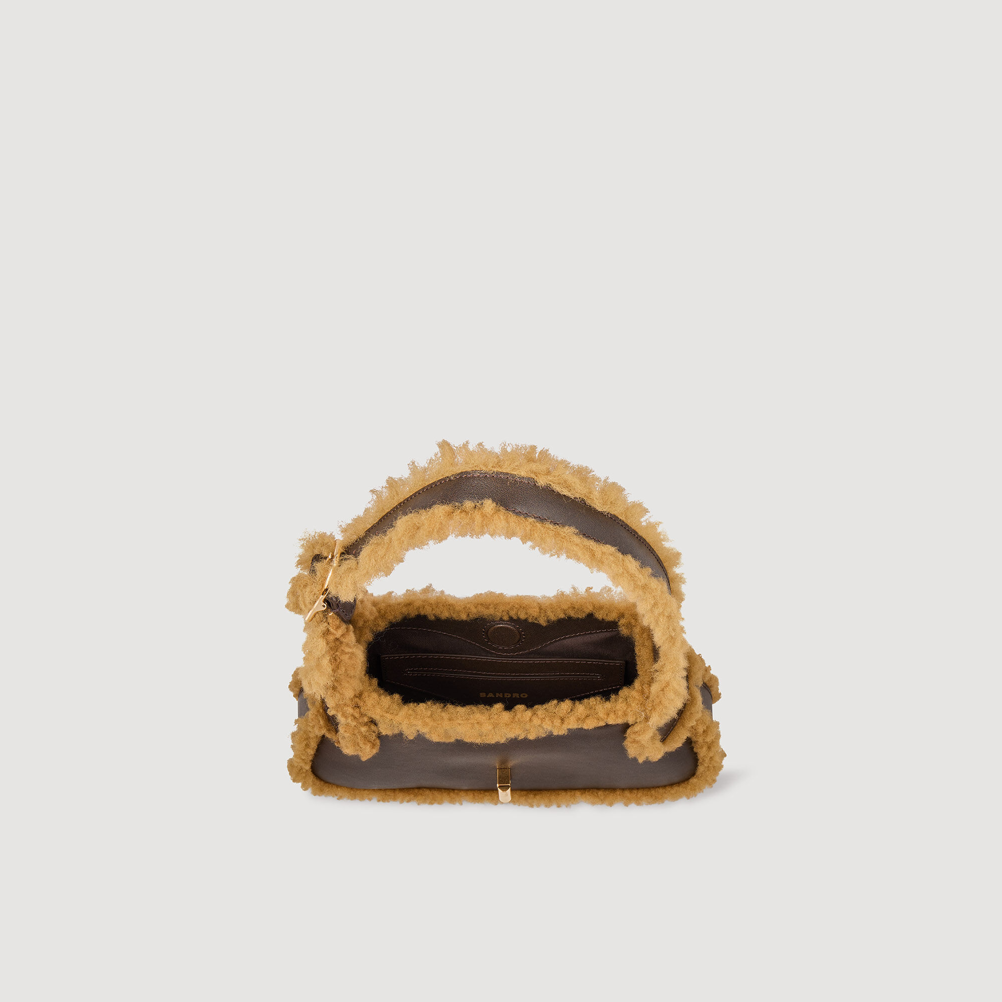 Tasche Janet aus Leder und Lammfell