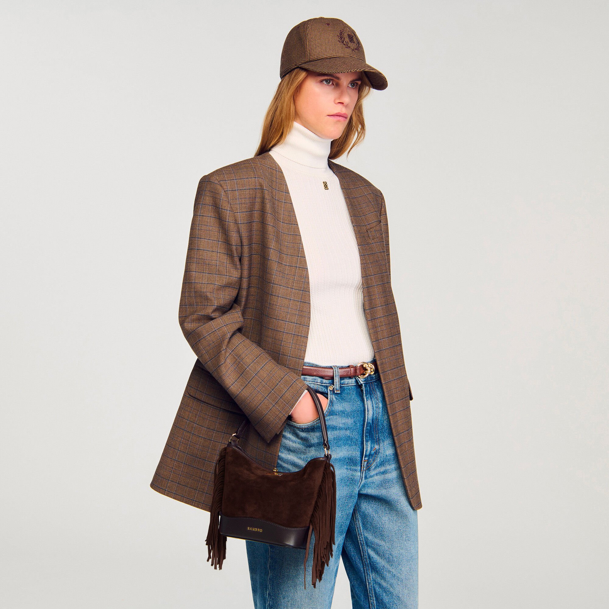 Beuteltasche mini TANGOSO mit Fransen