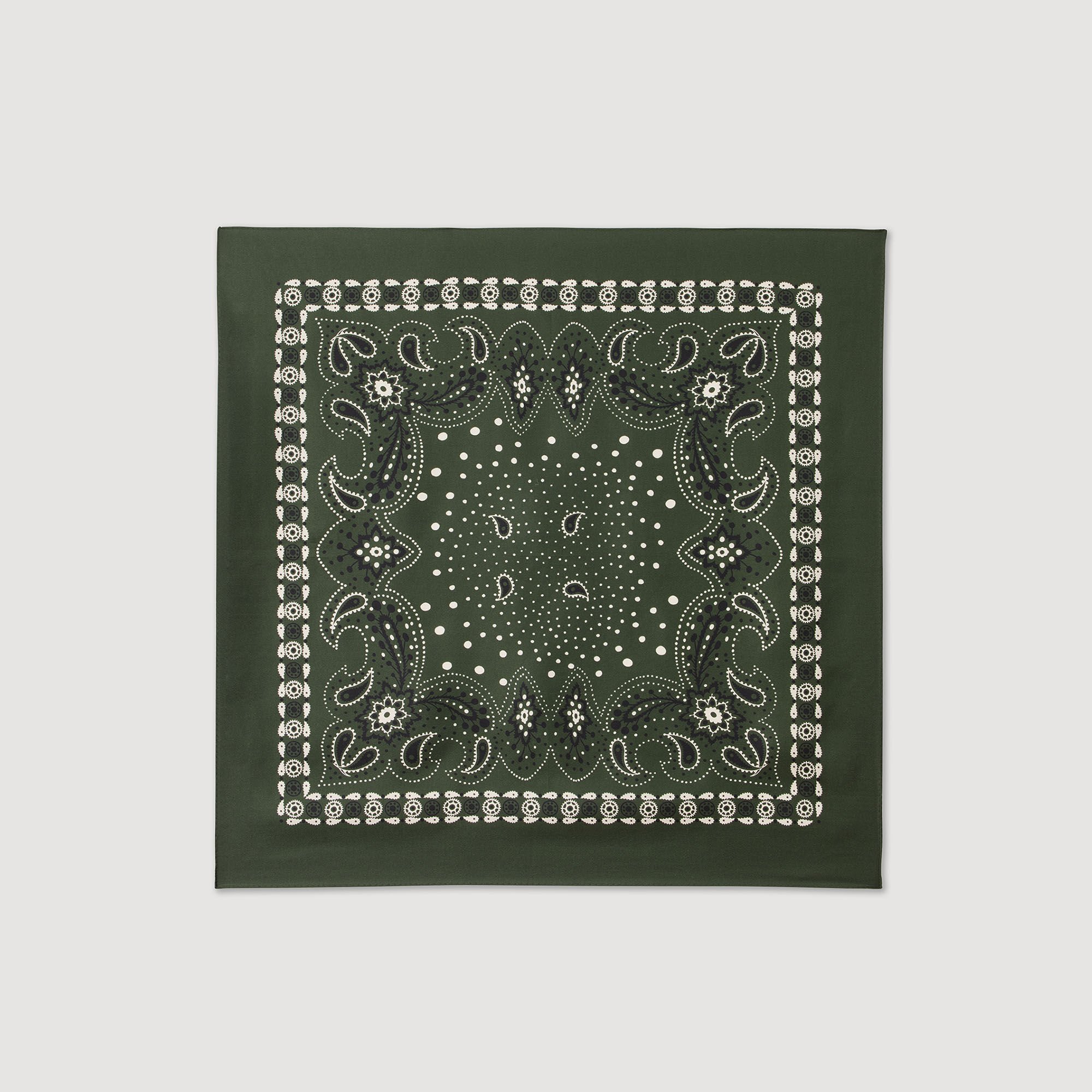 Seidenhalstuch mit Bandana-Print