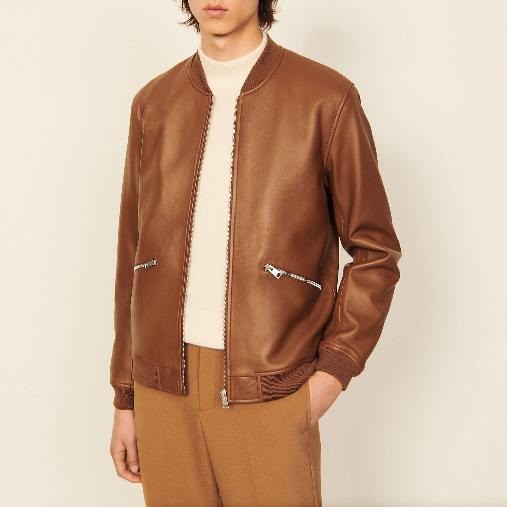 Blouson aus Leder