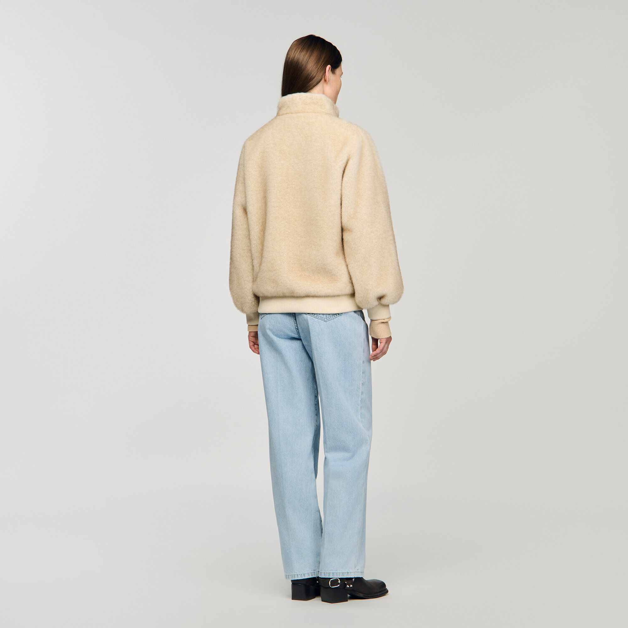 Jacke aus Fellimitat