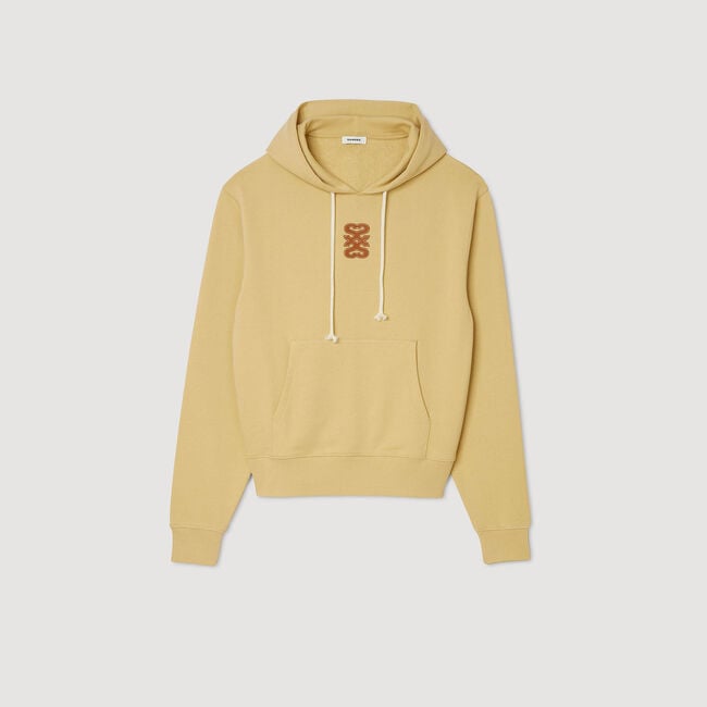 Sweatshirt mit Leder-Patch