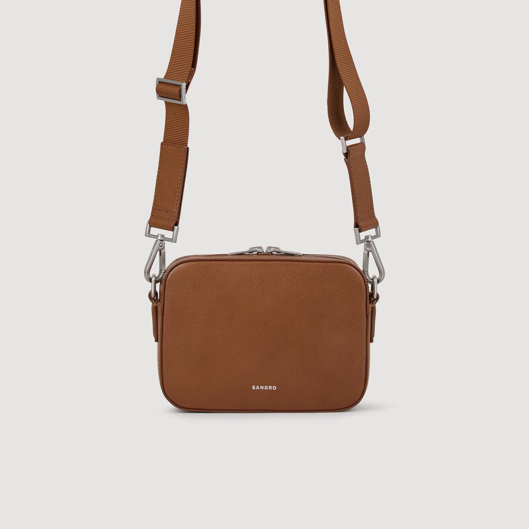 Kleine Tasche aus genarbtem Leder