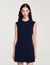 Kurzes Kleid mit Knopfverschluss