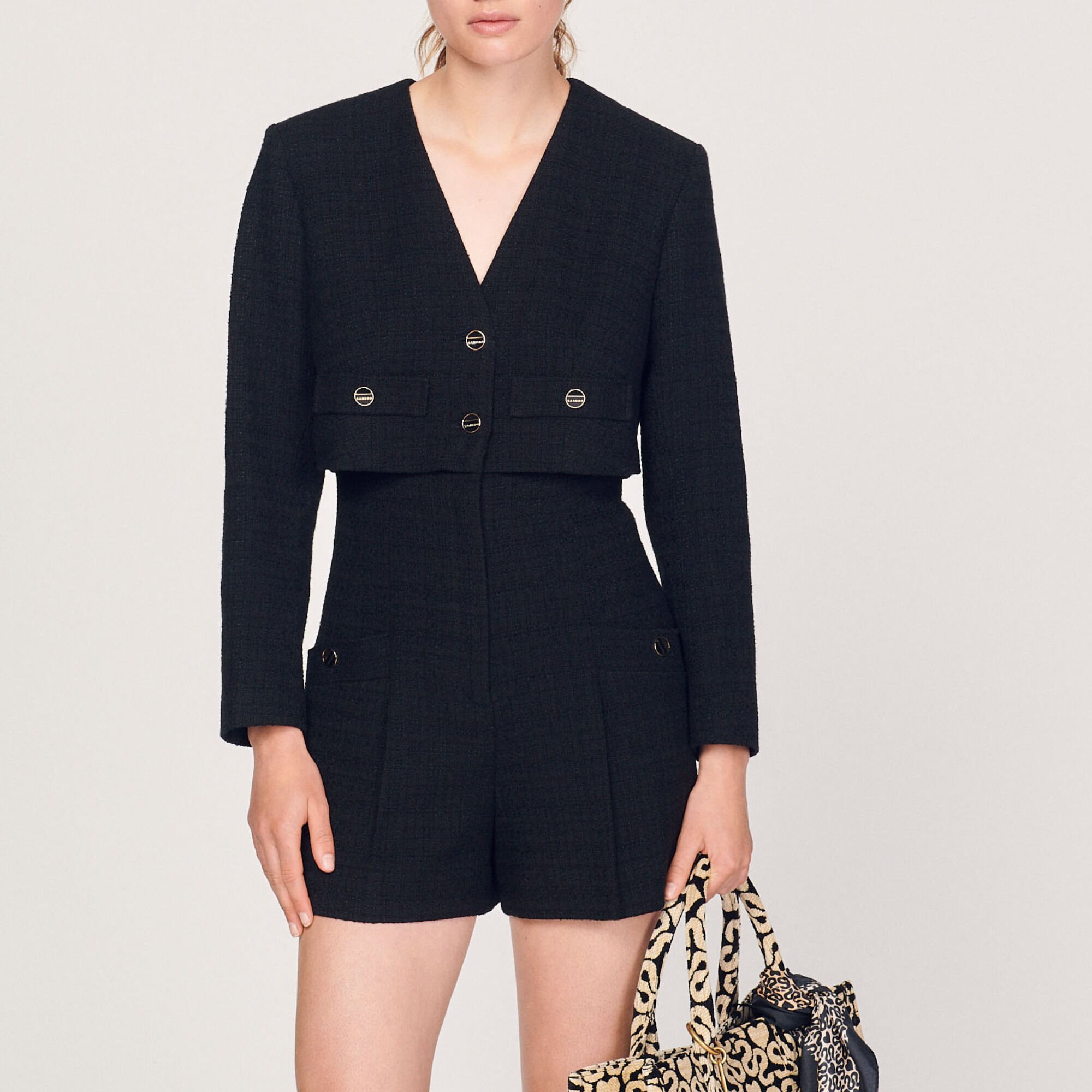 Mini-Overall aus Tweed