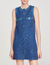 Kurzes Trapezkleid aus Tweed