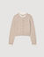 Cardigan mit Kontrastkragen
