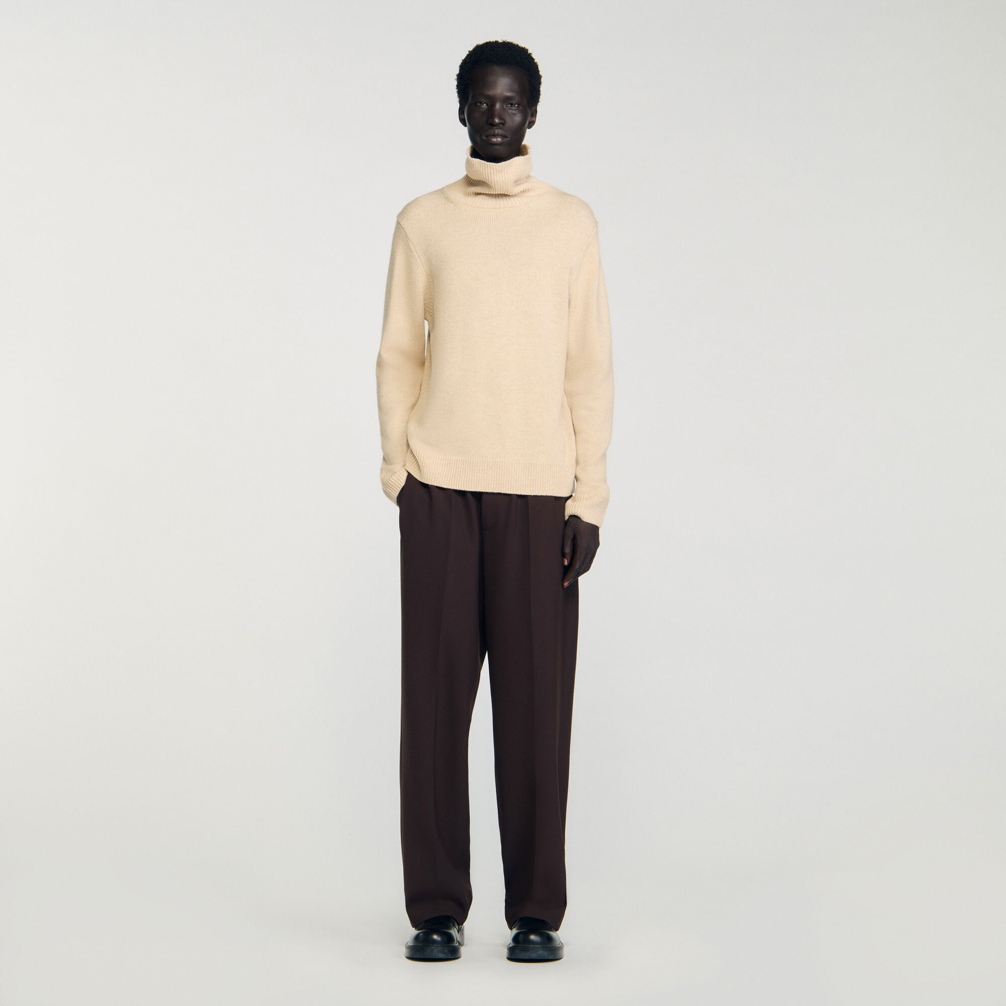 Rollkragenpullover aus Wolle & Kaschmir