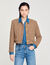 Kurze Jacke mit Karomuster
