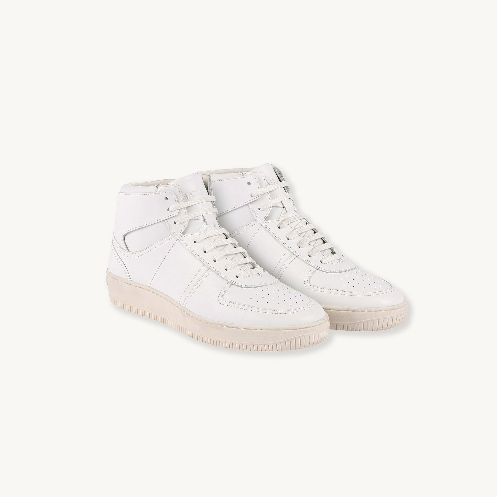 Hoher Sneaker aus Leder