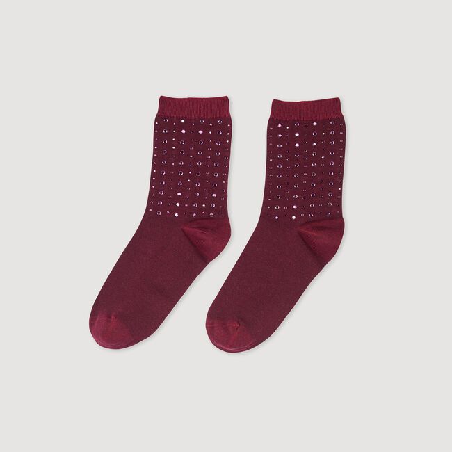 Socken mit Strass-Verzierung