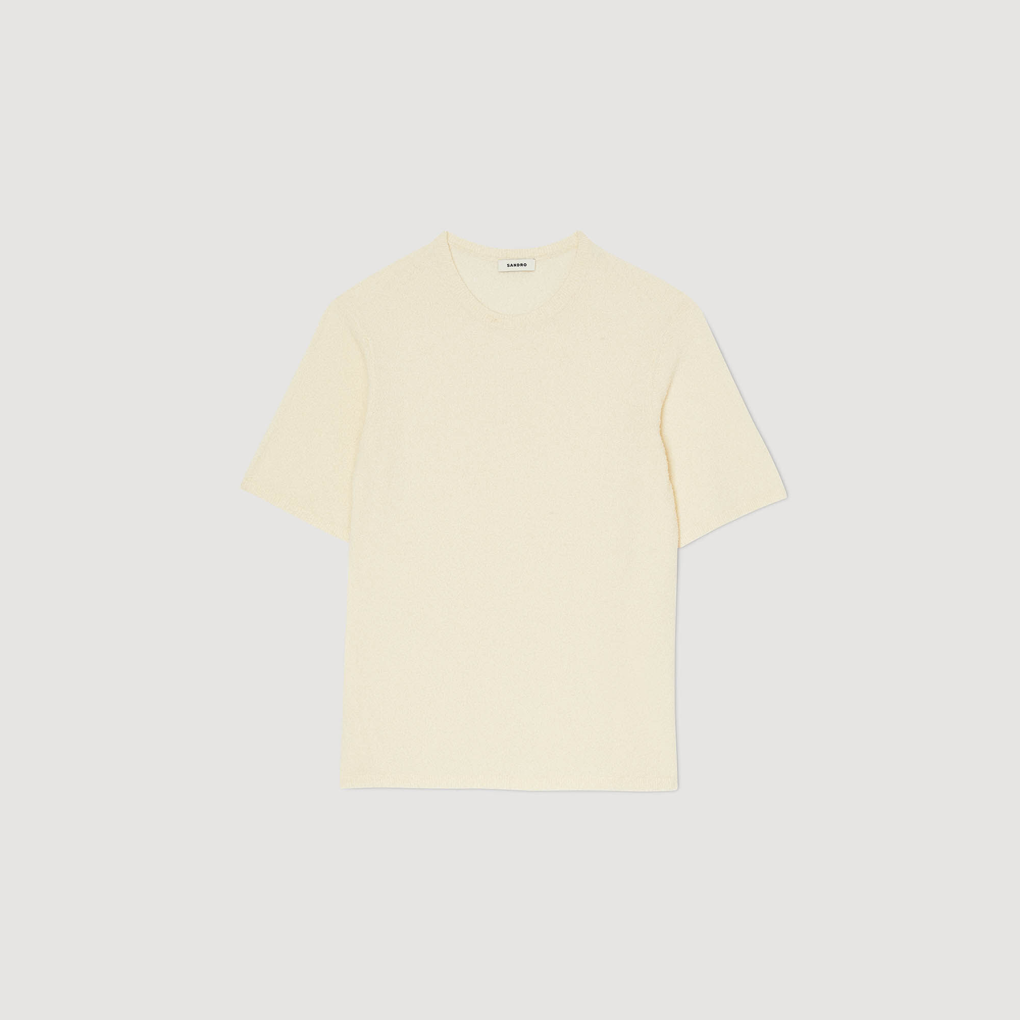 T-Shirt aus Bouclé-Strick