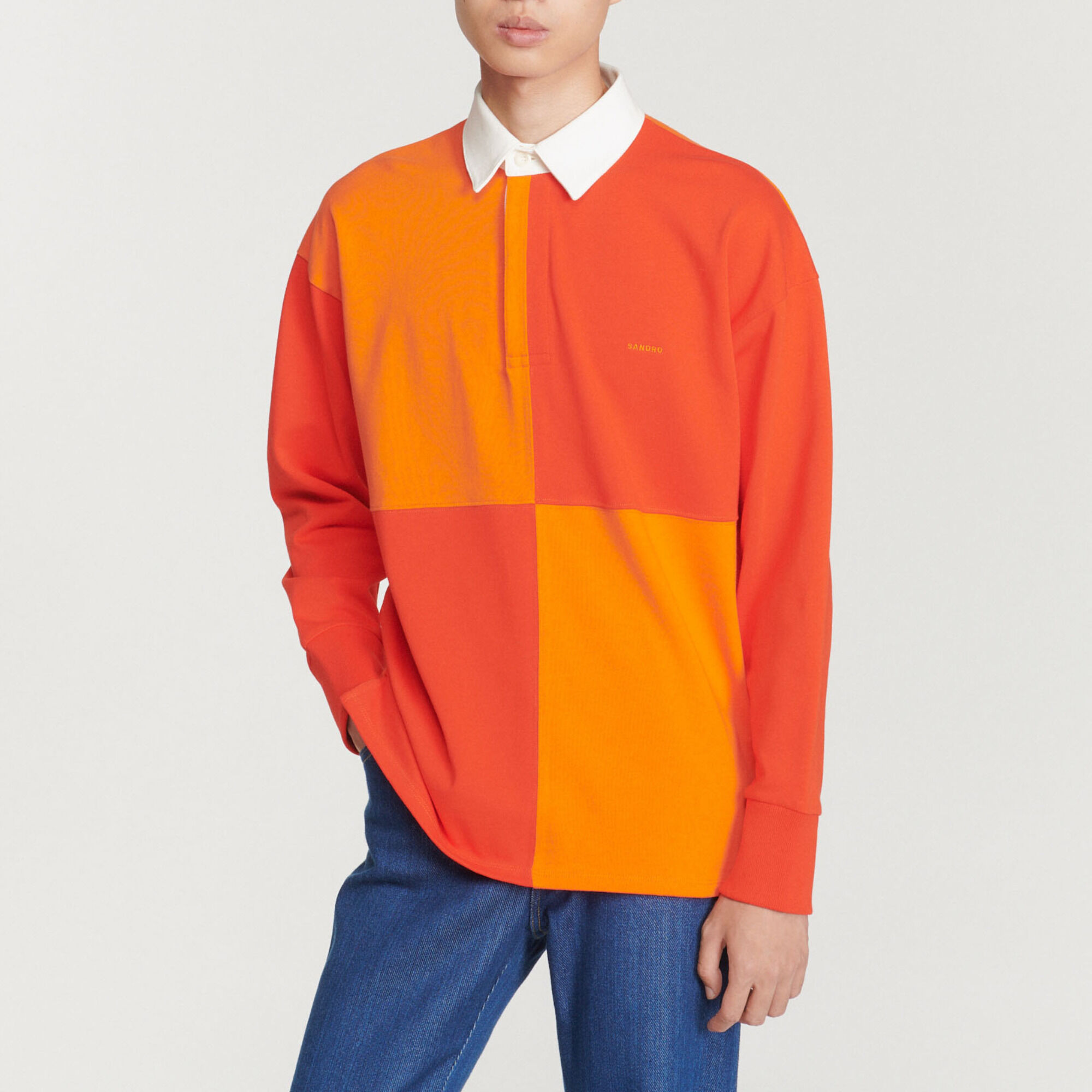 Rugby-Poloshirt aus Bio-Baumwolle