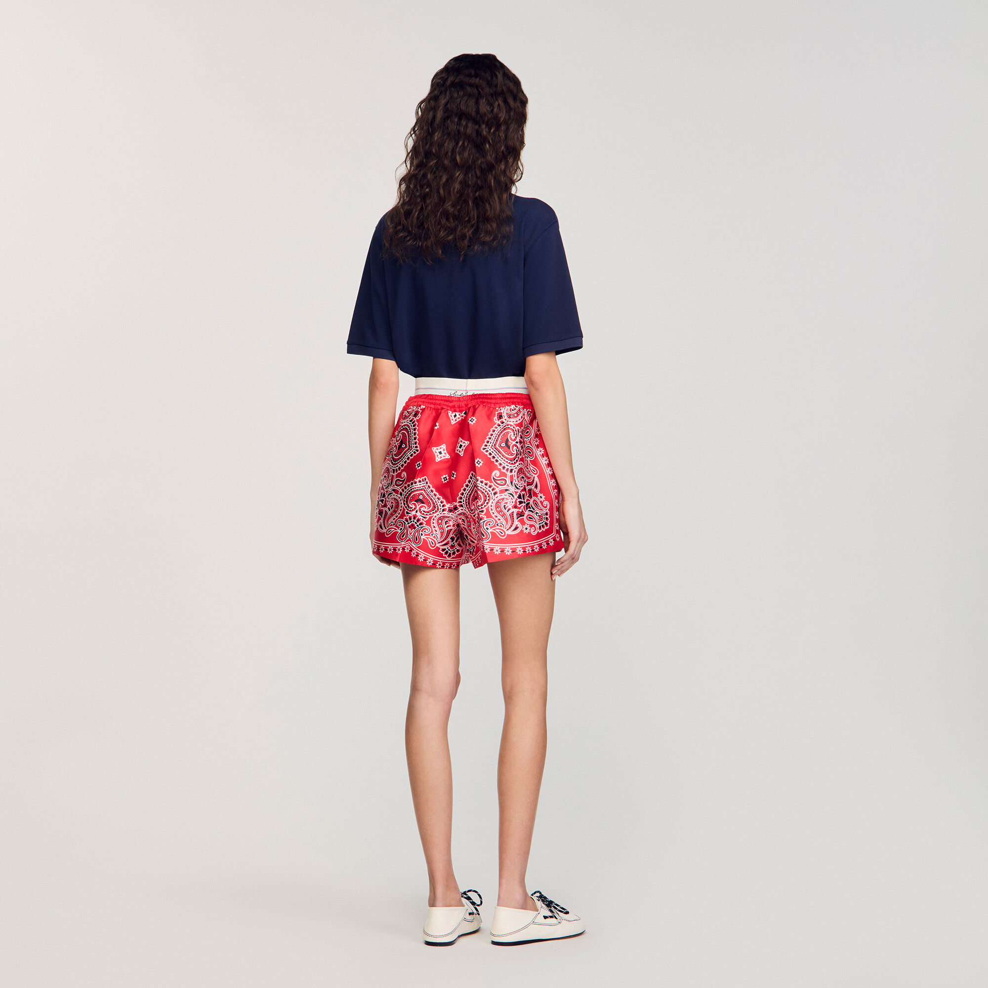 Shorts mit Bandana-Print