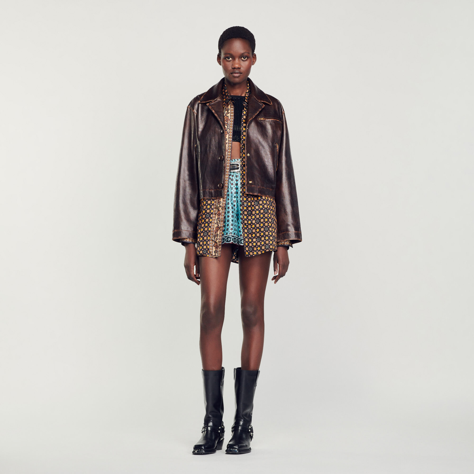 Sandro paris lederjacke Clearance
