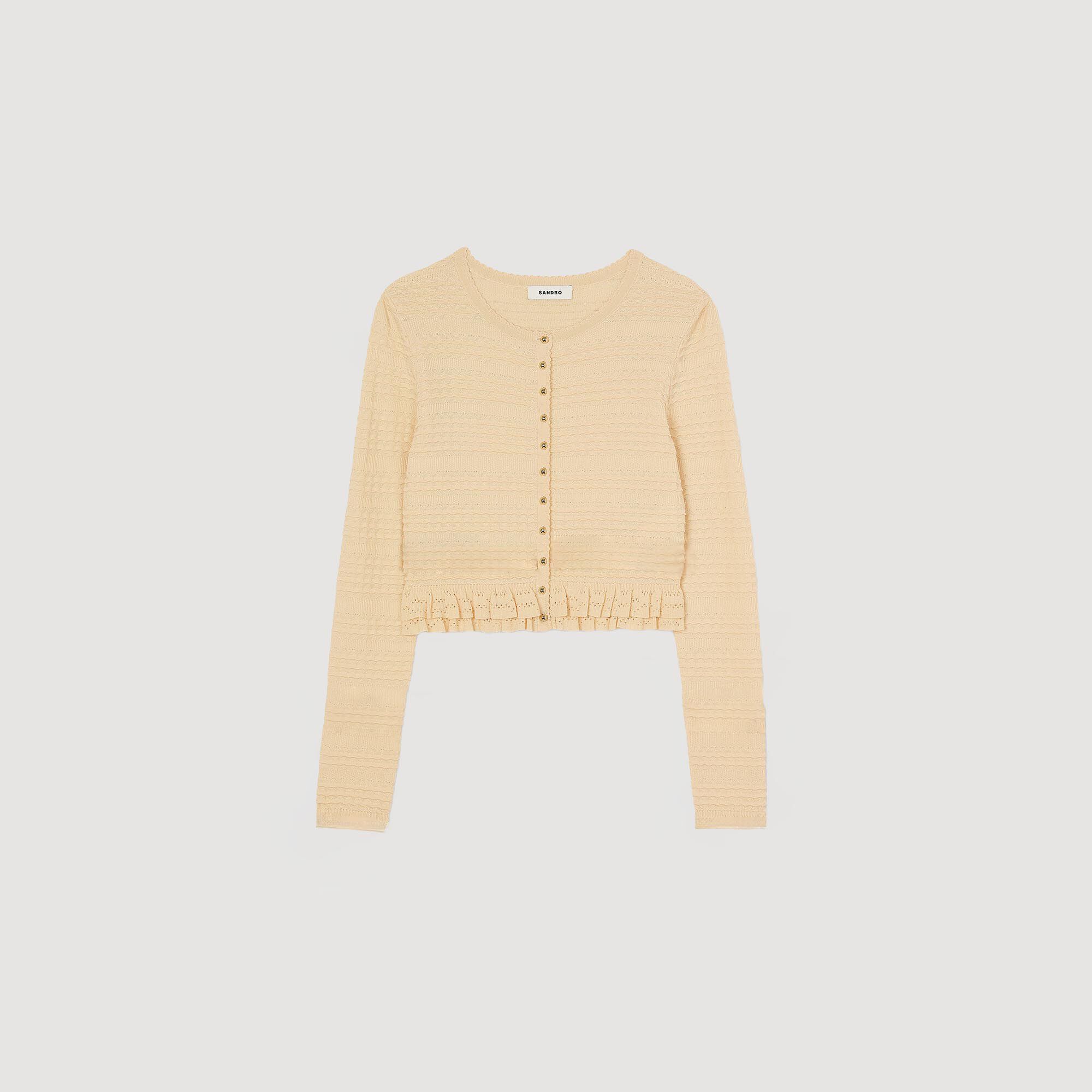 Cardigan mit Volants