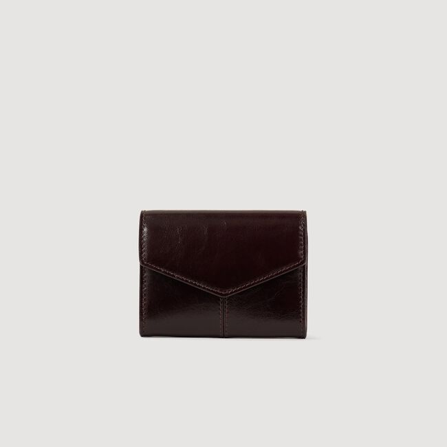Portemonnaie aus glasiertem Leder