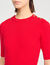 Kurzarmpullover aus Rippstrick