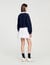 Zweifarbiges kurzes Sweatshirt